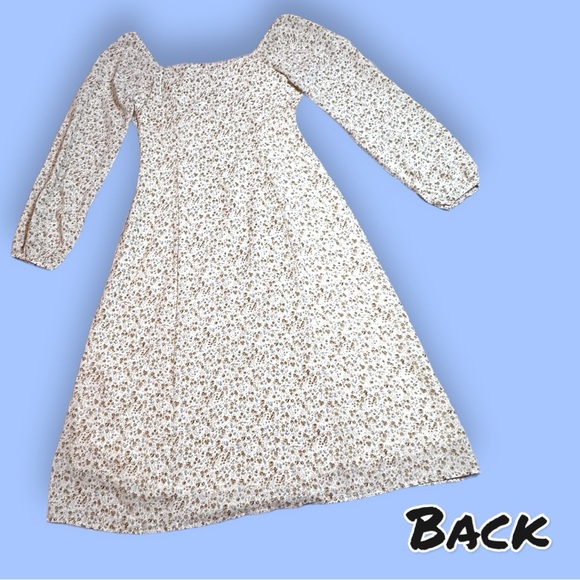 💥HP💥NWT Vernacular Peasant Style Midi Dress in Antique Floral Print. Size Small - Picture 5 of 13